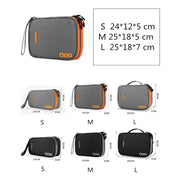 Multi-functional Headphone Charger Data Cable Storage Bag Portable Power Pack, Size:M, 25 x 18 x 5cm (Black)