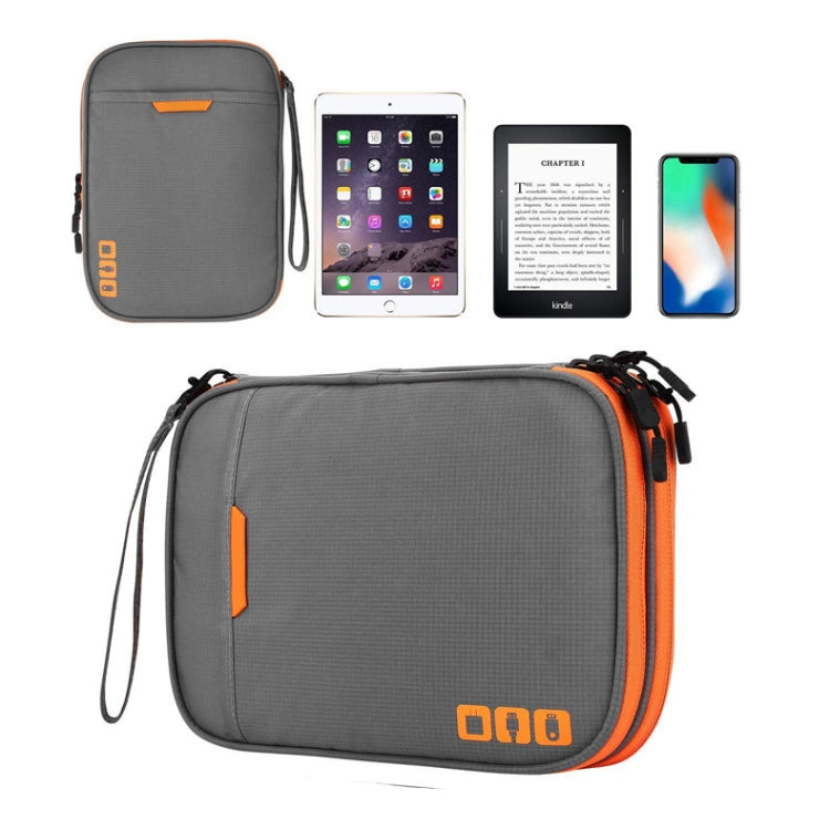 Multi-functional Headphone Charger Data Cable Storage Bag Portable Power Pack, Size:M, 25 x 18 x 5cm (Black)