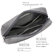 Multi-functional Headphone Charger Data Cable Storage Bag Power Pack, Size: L, 23 x 11.5 x 5.5cm(Black)