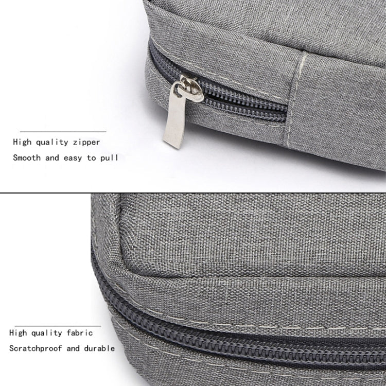 Multi-functional Headphone Charger Data Cable Storage Bag Power Pack, Size: S, 17 x 11.5 x 5.5cm (Grey)