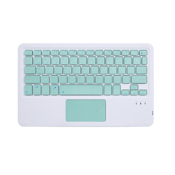 HB119B 10 inch Universal Tablet Wireless Bluetooth Keyboard with Touch Panel (Green)