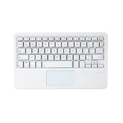 HB119B 10 inch Universal Tablet Wireless Bluetooth Keyboard with Touch Panel (White)