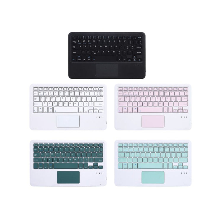 HB119B 10 inch Universal Tablet Wireless Bluetooth Keyboard with Touch Panel (Dark Green)