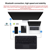 HB119B 10 inch Universal Tablet Wireless Bluetooth Keyboard with Touch Panel (Pink)