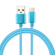 Knit Texture USB to USB-C / Type-C Data Sync Charging Cable, Cable Length: 1m, 3A Total Output, 2A Transfer Data(Blue) - USB-C & Type-C Cable by PMC TechLife | Online Shopping South Africa | PMC TechLife | Buy Now Pay Later Mobicred