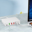 X5 6 In 1 Multi-function USB Quick Charging Station Smart Socket Holder Stand - Multifunction Charger by PMC TechLife | Online Shopping South Africa | PMC TechLife | Buy Now Pay Later Mobicred