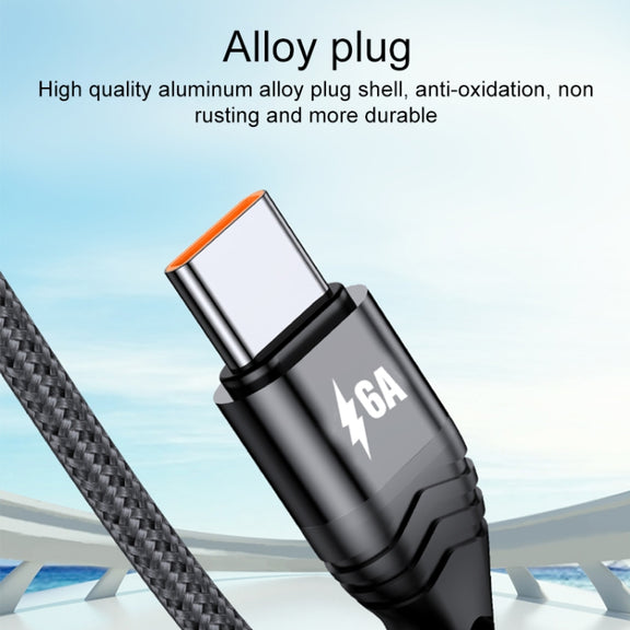 4 in 1 66W 6A USB to 8 Pin + Micro USB + Dual USB-C / Type-C Fast Charging Data Cable, Cable Length: 2m(Grey)
