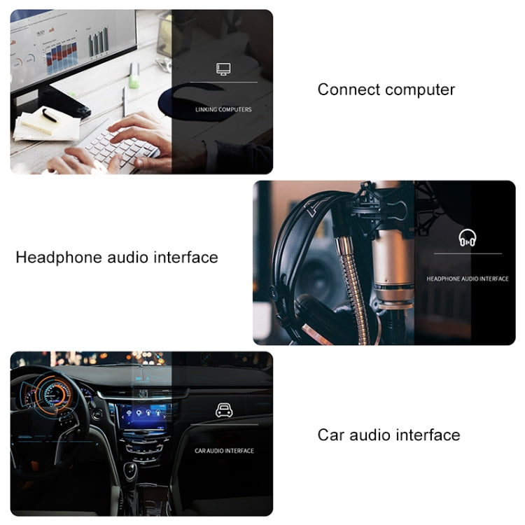 ZS0082 3.5mm Headphone Audio Cable for Logitech G633 G933 (Black)