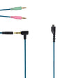 ZS0158 Elbow Plug + Adapter Cable Gaming Headset Audio Cable for SteelSeries Arctis 3 / 5 / 7 (Blue) - Headset Accessories by PMC TechLife | Online Shopping South Africa | PMC TechLife | Buy Now Pay Later Mobicred