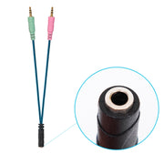 ZS0158 Elbow Plug + Adapter Cable Gaming Headset Audio Cable for SteelSeries Arctis 3 / 5 / 7 (Blue)