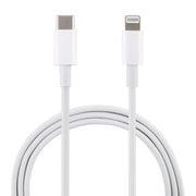 20W 9V/2A 1M USB-C / Type-C to 8 Pin PD Fast Charging Cable for iPhone, iPad, Cable Length: 1m(White)