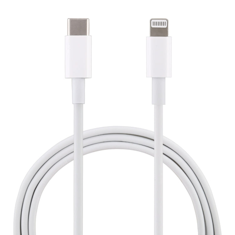 20W 9V/2A 1M USB-C / Type-C to 8 Pin PD Fast Charging Cable for iPhone, iPad, Cable Length: 1m(White)