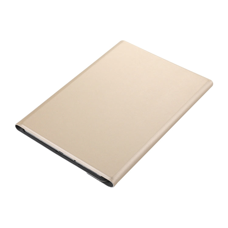 A590 Ultra-thin Detachable Magnetic Bluetooth Keyboard Leather Tablet Case for Galaxy Tab A 10.5 T590 / T595, with Holder(Gold)