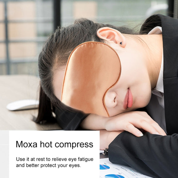 USB Charging Heating Silk Moxa Sleep Eye Mask (Green)