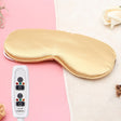 USB Charging Heating Silk Moxa Sleep Eye Mask (Gold) - Eye Masks by PMC TechLife | Online Shopping South Africa | PMC TechLife | Buy Now Pay Later Mobicred