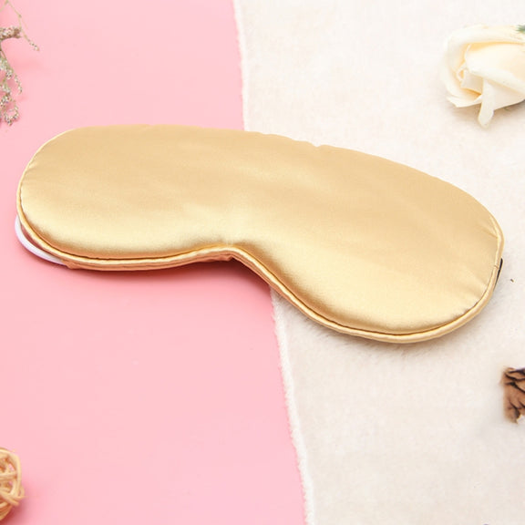 USB Charging Heating Silk Moxa Sleep Eye Mask (Gold)