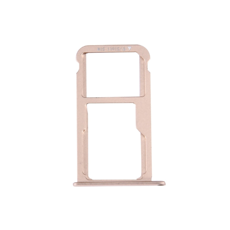 For Huawei Honor V8 Nano SIM + Micro SD / Nano SIM Card Tray(Gold)