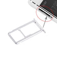 For Huawei P9 Nano SIM + Micro SD / Nano SIM Card Tray(Silver) - Card Socket by PMc TechLife | Online Shopping South Africa | PMc TechLife | Buy Now Pay Later Mobicred