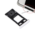 SIM Card Tray + Micro SD Card Tray + Card Slot Port Dust Plug for Sony Xperia X (Single SIM Version)(White) - Card Tray by PMc TechLife | Online Shopping South Africa | PMc TechLife | Buy Now Pay Later Mobicred