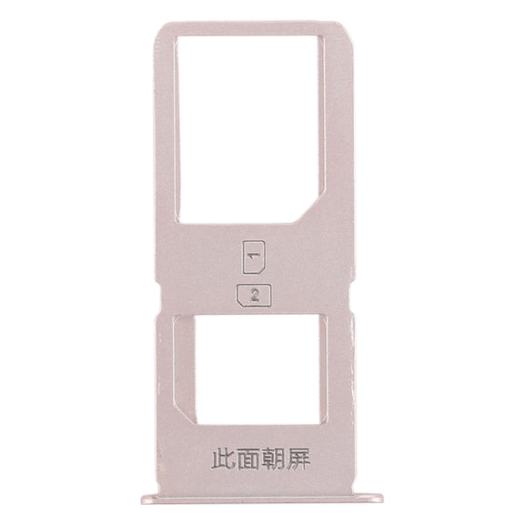 For Vivo X6S Plus 2 x SIM Card Tray (Gold)