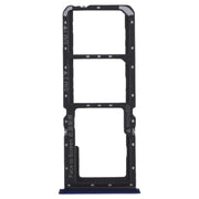 For OPPO K1 2 x SIM Card Tray + Micro SD Card Tray (Blue)