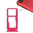 For OPPO R11s SIM Card Tray + SIM Card Tray / Micro SD Card Tray (Red) - Card Socket by PMc TechLife | Online Shopping South Africa | PMc TechLife | Buy Now Pay Later Mobicred