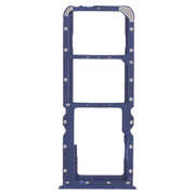 For OPPO A5 / A3s 2 x SIM Card Tray + Micro SD Card Tray (Blue)