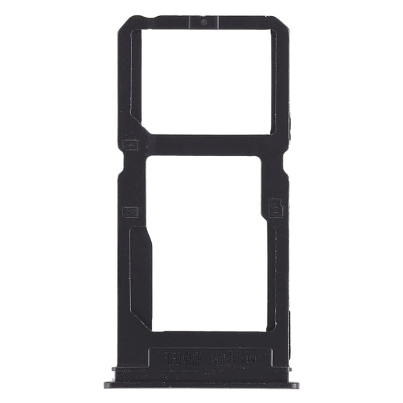 For Vivo X20 Plus SIM Card Tray + SIM Card Tray / Micro SD Card Tray (Black)