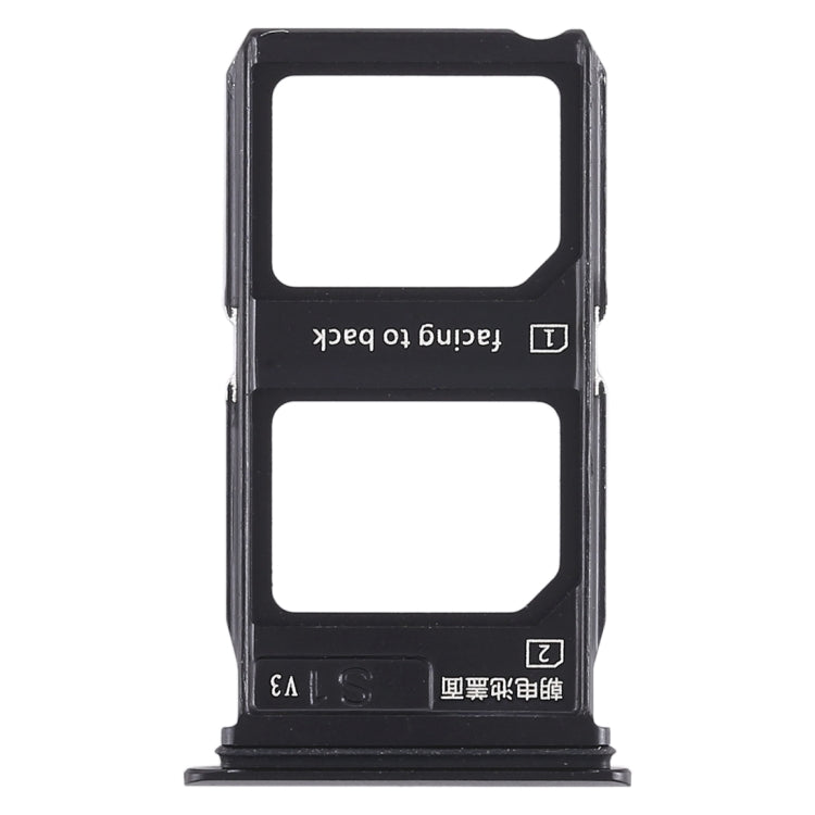 For Vivo X9 Plus 2 x SIM Card Tray (Black)