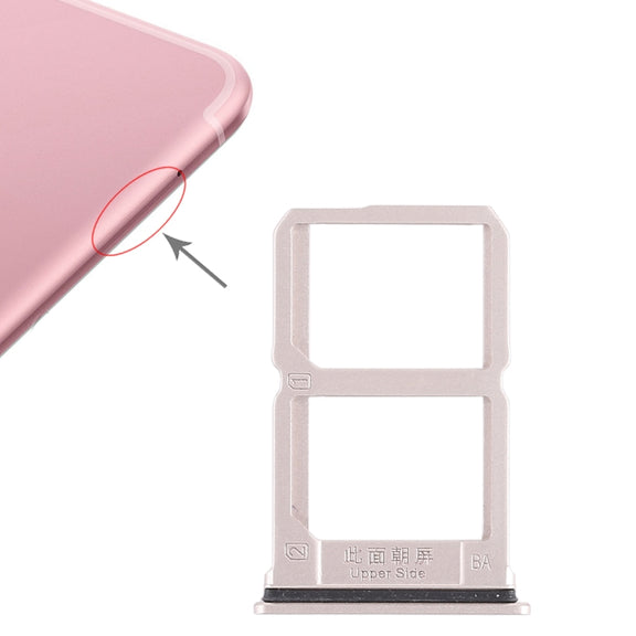 For Vivo X9s 2 x SIM Card Tray (Gold)