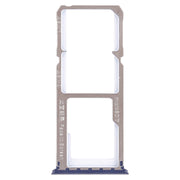 For OPPO A1 2 x SIM Card Tray + Micro SD Card Tray (Blue)
