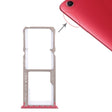 For OPPO A1 2 x SIM Card Tray + Micro SD Card Tray (Red) - Card Socket by PMc TechLife | Online Shopping South Africa | PMc TechLife | Buy Now Pay Later Mobicred