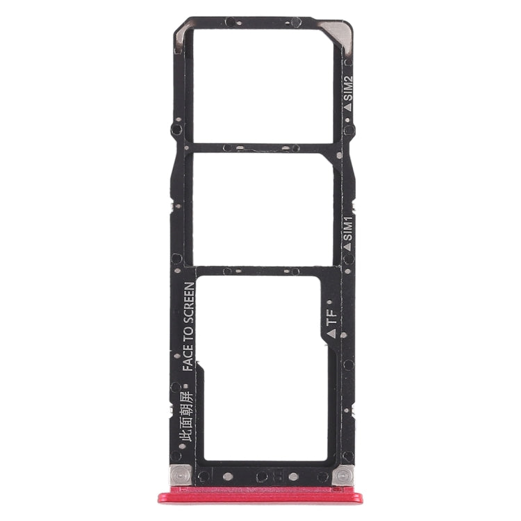 2 x SIM Card Tray + Micro SD Card Tray for Xiaomi Redmi 6 Pro(Red)
