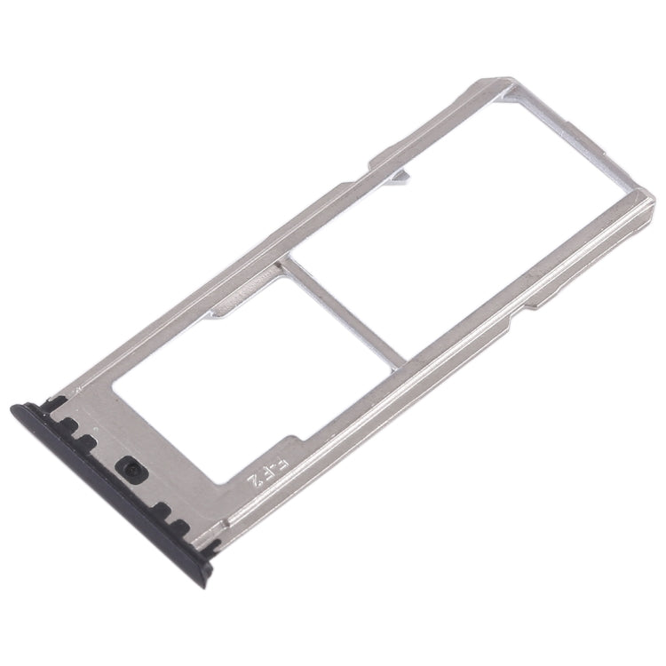 For OPPO A73 / F5 2 x SIM Card Tray + Micro SD Card Tray (Black)