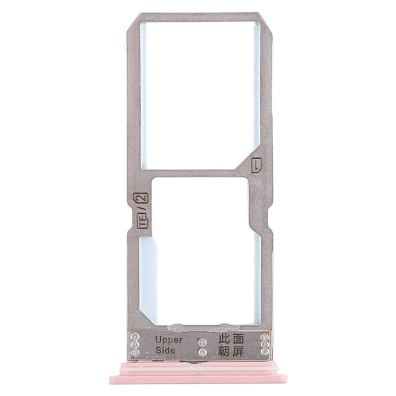 For Vivo Y67 SIM Card Tray + SIM Card Tray / Micro SD Card Tray (Rose Gold)