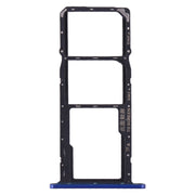 SIM Card Tray + SIM Card Tray + Micro SD Card Tray for Huawei Y5 (2019) (Blue)