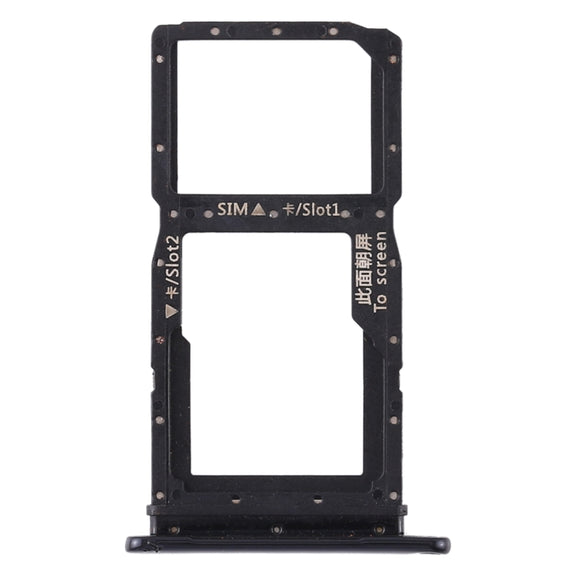 SIM Card Tray + SIM Card Tray / Micro SD Card Tray for Huawei P Smart Z / Y9 Prime (2019) (Black)
