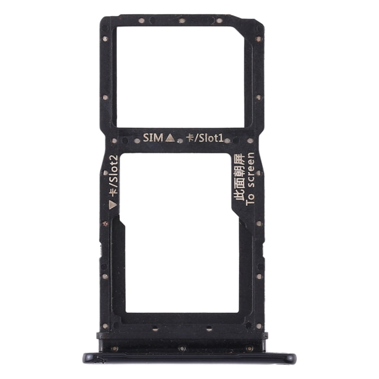 SIM Card Tray + SIM Card Tray / Micro SD Card Tray for Huawei P Smart Z / Y9 Prime (2019) (Black)