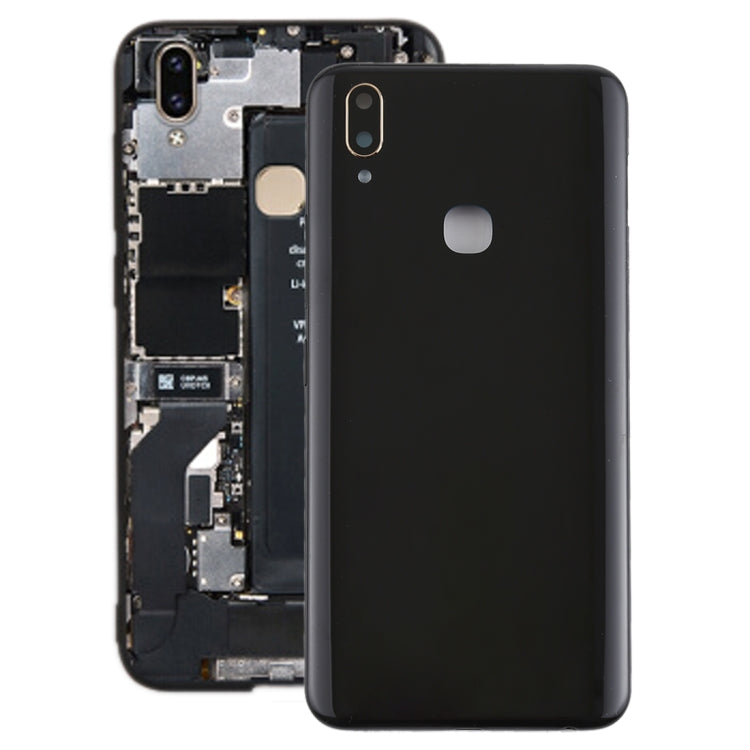 For Vivo Y85 Back Cover with Camera Lens Side Keys (Black)