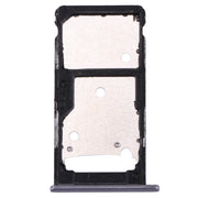 For Huawei Enjoy 7 Plus / Y7 Prime SIM Card Tray & SIM / Micro SD Card Tray(Grey)
