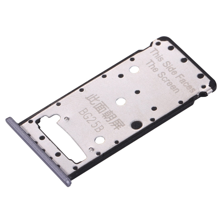 For Huawei Enjoy 7 Plus / Y7 Prime SIM Card Tray & SIM / Micro SD Card Tray(Grey)