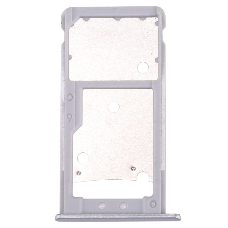 For Huawei Enjoy 7 Plus / Y7 Prime SIM Card Tray & SIM / Micro SD Card Tray(Silver)