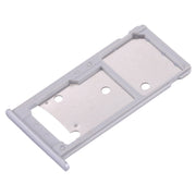 For Huawei Enjoy 7 Plus / Y7 Prime SIM Card Tray & SIM / Micro SD Card Tray(Silver)