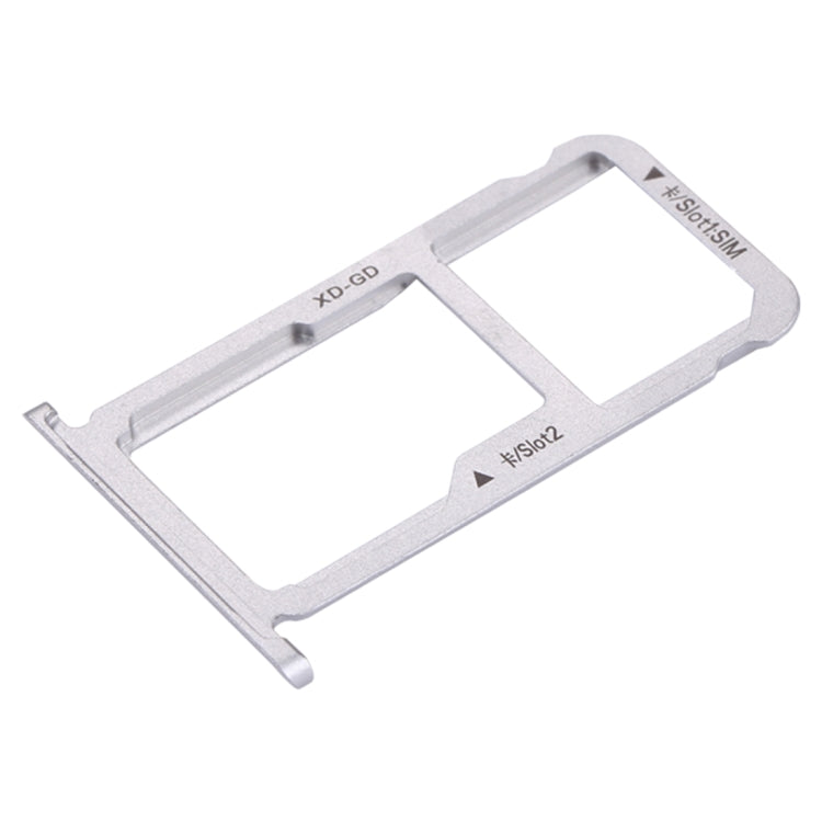 For Huawei Honor 6X / GR5 2017 SIM Card Tray & SIM / Micro SD Card Tray(Silver)