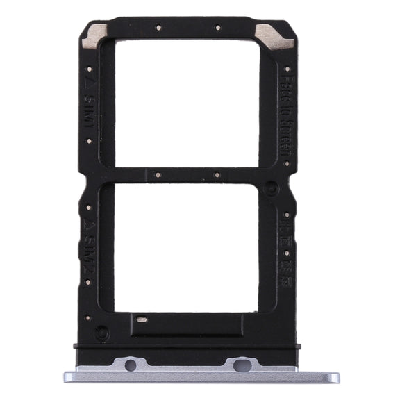 For Realme X2 Pro SIM Card Tray + SIM Card Tray (Silver)