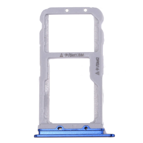 For Huawei Honor 9 SIM Card Tray & SIM / Micro SD Card Tray(Blue)