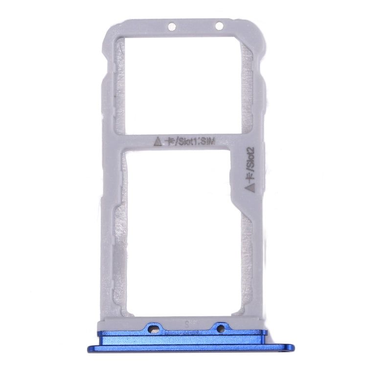 For Huawei Honor 9 SIM Card Tray & SIM / Micro SD Card Tray(Blue)