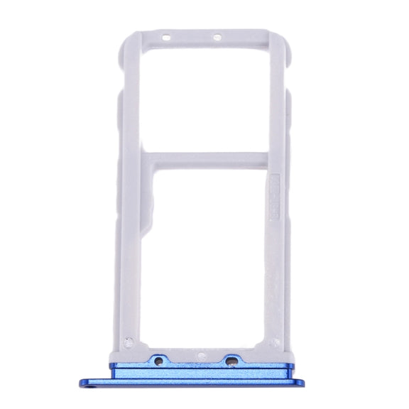For Huawei Honor 9 SIM Card Tray & SIM / Micro SD Card Tray(Blue)