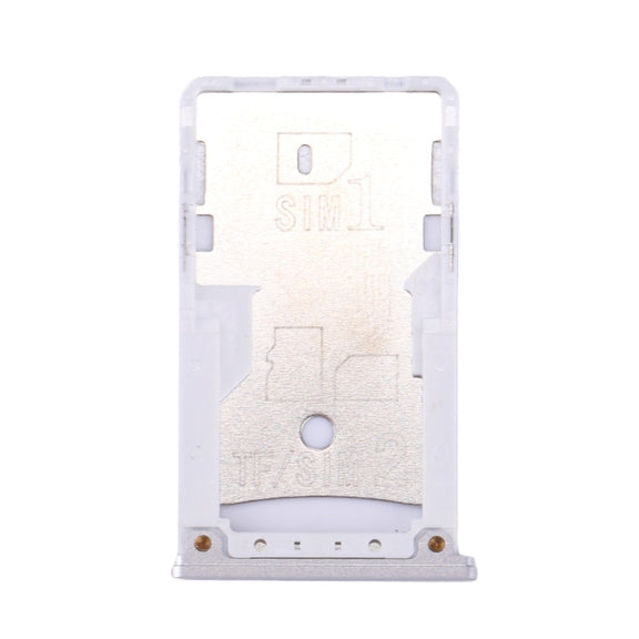 For Xiaomi Redmi 4 SIM & SIM / TF Card Tray(Silver)