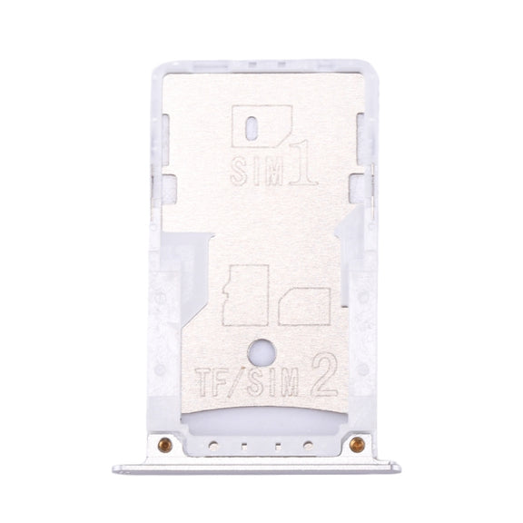For Xiaomi Redmi Note 4 SIM & SIM / TF Card Tray(Silver)